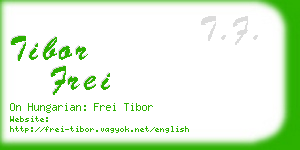 tibor frei business card